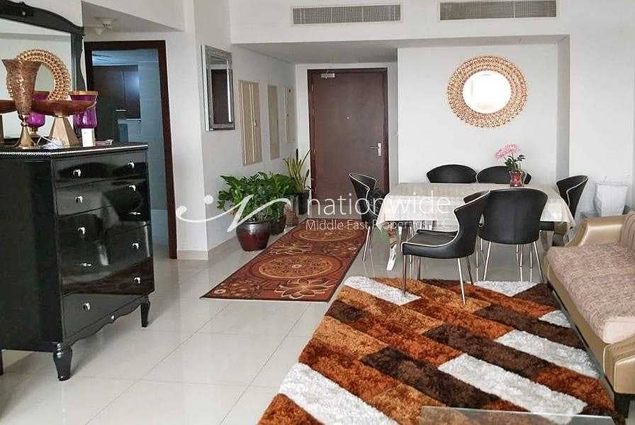 A Beautifully Furnished Unit With Balcony