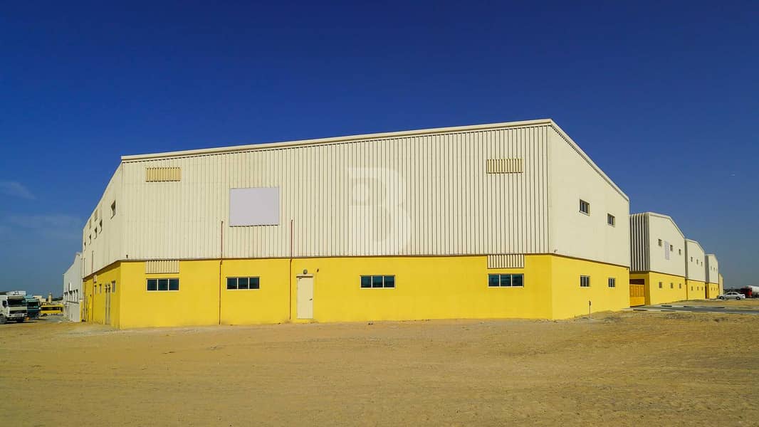 2 BRAND NEW WAREHOUSES 36K SQFT IN WARSAN AT AED 30 PSF