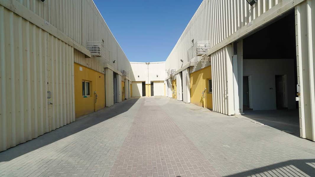 7 BRAND NEW WAREHOUSES 36K SQFT IN WARSAN AT AED 30 PSF
