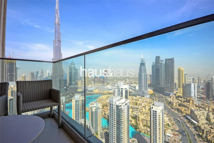 2 High Floor| 3 Beds + Maids| Burj and Fountain view