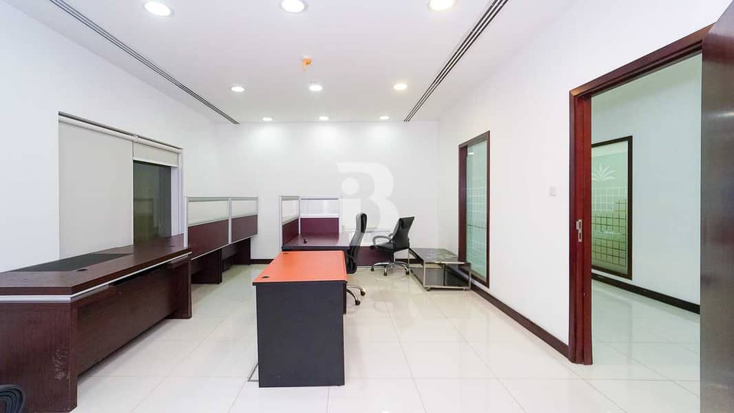 7 Large furnished office | Churchill Executive | Business Bay
