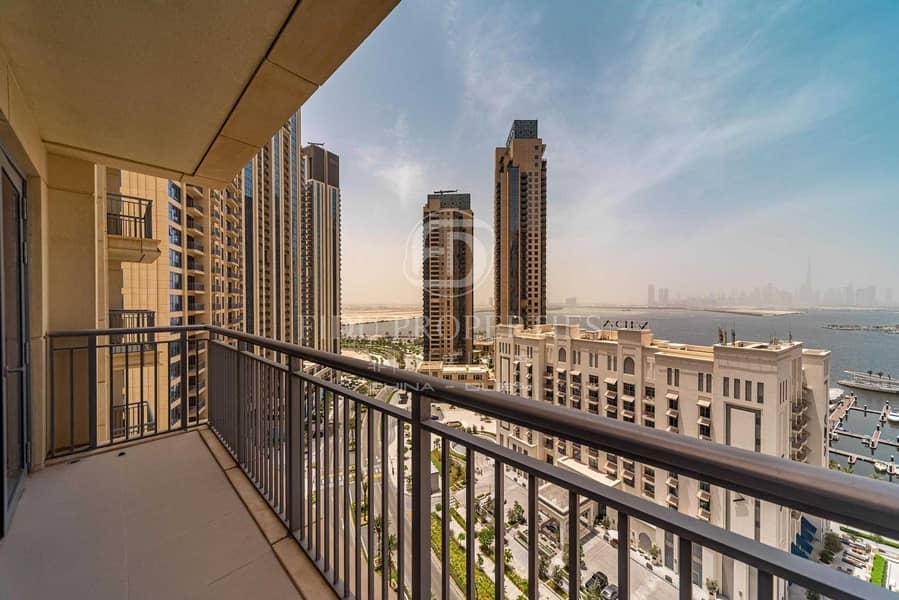 5 Creek and Burj View from All rooms | Mid floor