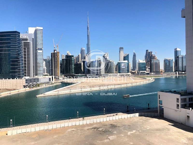 Canal and Burj View | 2BR with Maids | The Atria