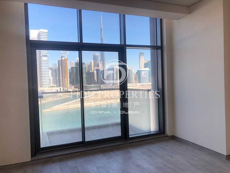 3 Canal and Burj View | 2BR with Maids | The Atria