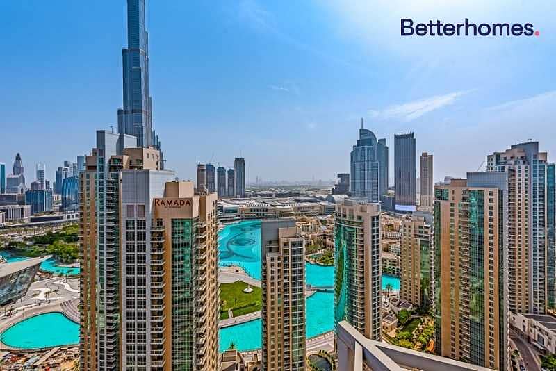 13 Fountain & Burj View | Brand New 2 BR | High floor