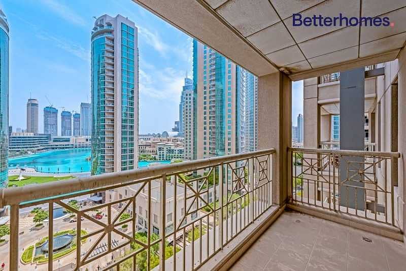 2 Large One Bed + Study | Partial Fountain & Burj view