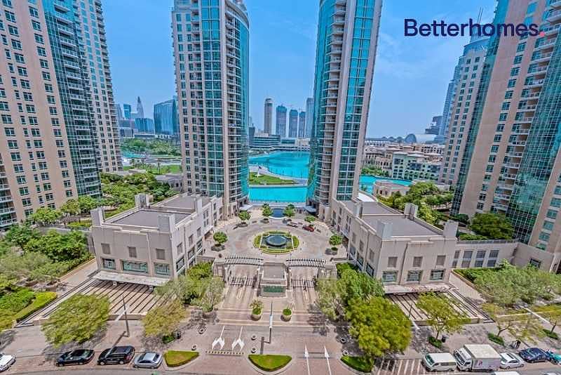 11 Large One Bed + Study | Partial Fountain & Burj view