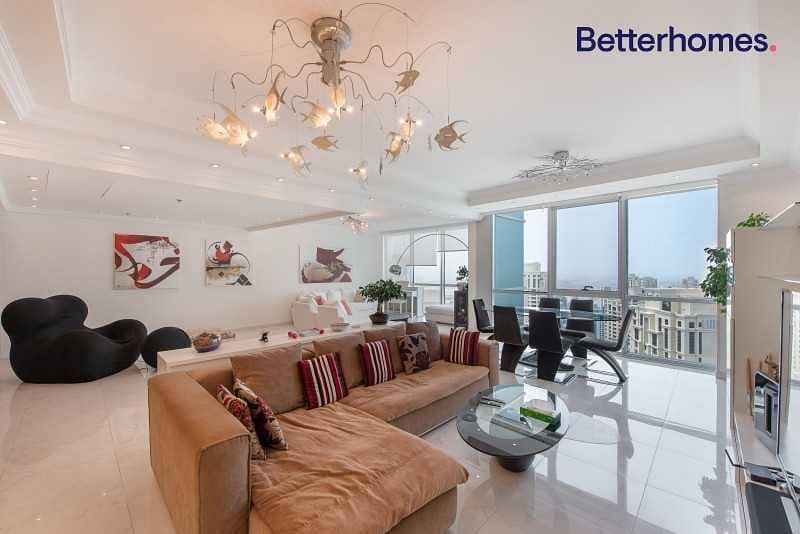3 Full Sea View|Upgraded|Fully Furnished|Maid's Room