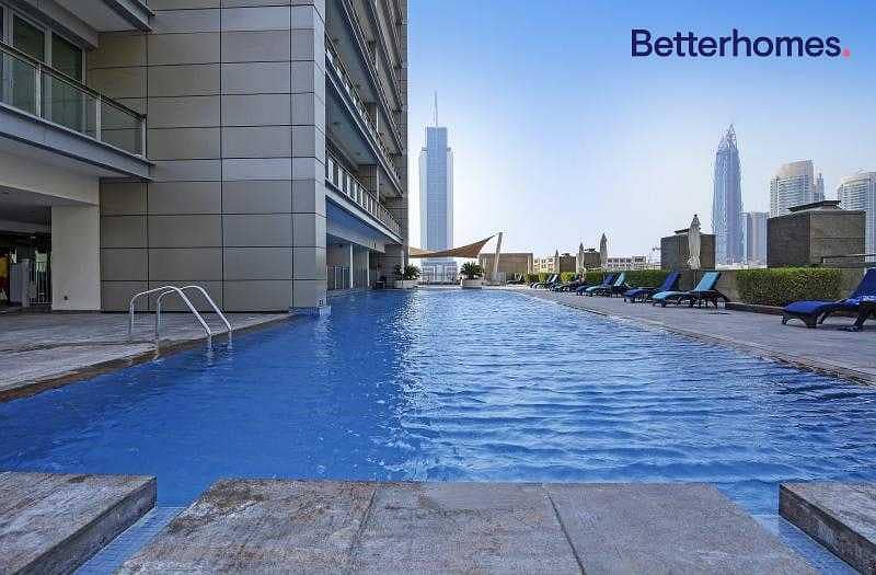 2 CHILLER FREE 1 Bed plus Study with Burj View in 8 Boulevard Walk