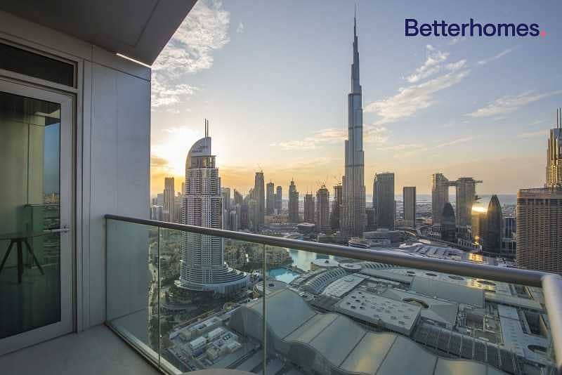 6 Full Burj Khalifa View | 2 beds+ Study High-End Furnished & All bills includ