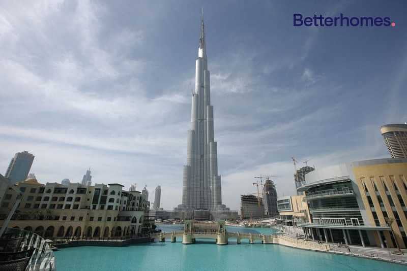 7 Full Burj Khalifa View | 2 beds+ Study High-End Furnished & All bills includ