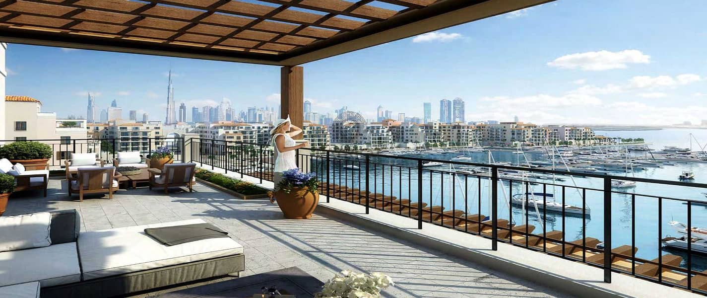 8 One Bedroom  Apartment  Private Beach Living with Dubai Skyline | No  Commission