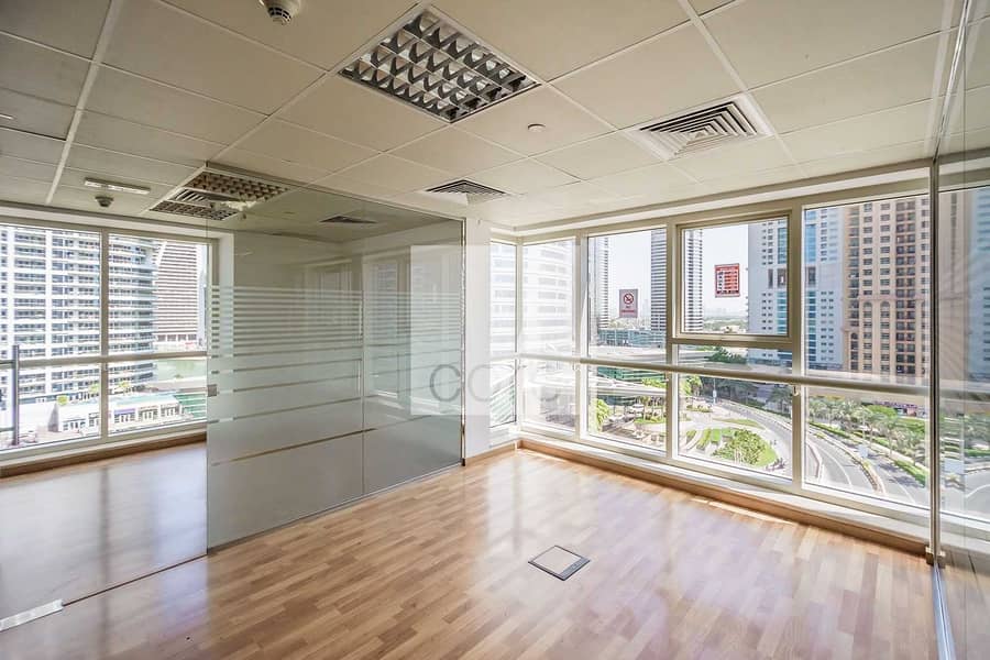 3 Fitted Office | Glass Partitions | Low Floor