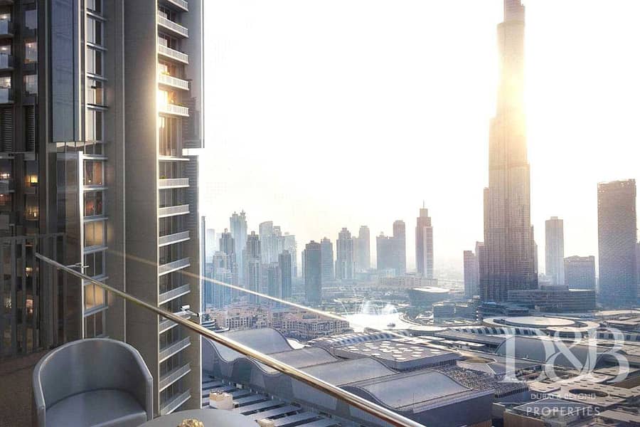 5 Full Burj Khalifa View | 2 Beds | Spacious Unit