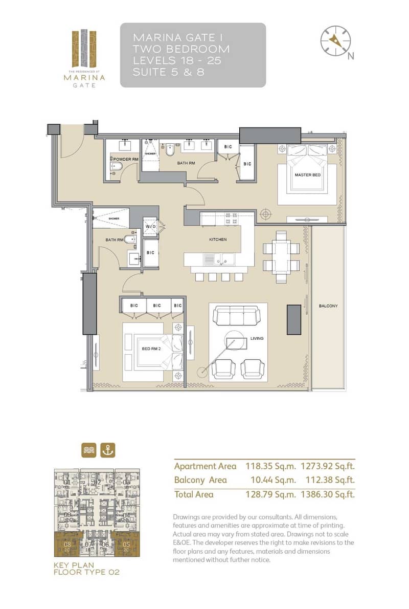 20 2BR Corner Unit|Partial Marina & Golf Course