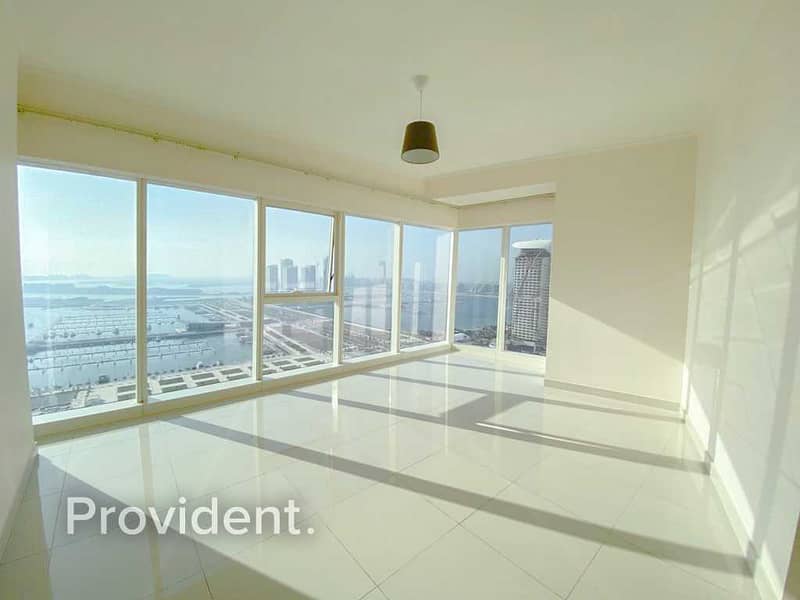 2 Spacious 2BR|Full Sea View|Mid Floor|Move In Ready