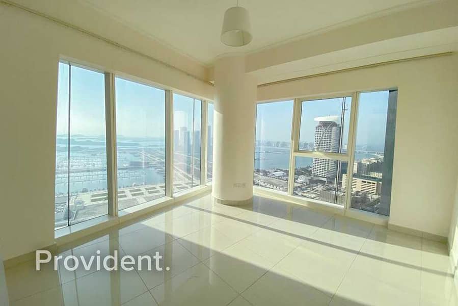 4 Spacious 2BR|Full Sea View|Mid Floor|Move In Ready