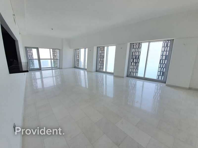 3 Rented|High Floor|Marina and Sea View|Maids Room