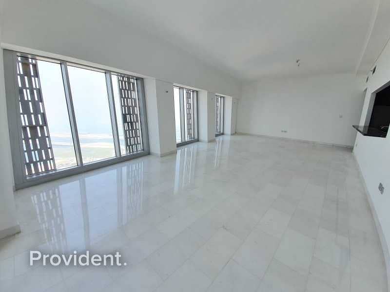 6 Rented|High Floor|Marina and Sea View|Maids Room