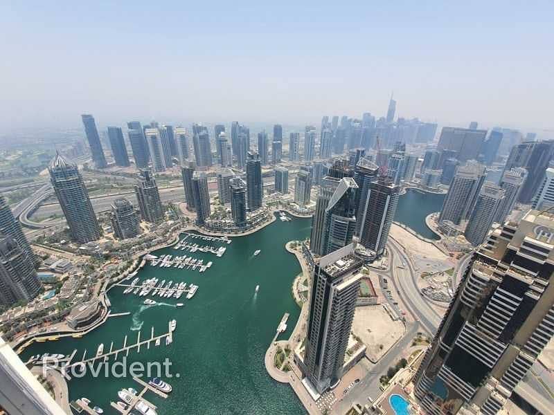 17 Rented|High Floor|Marina and Sea View|Maids Room