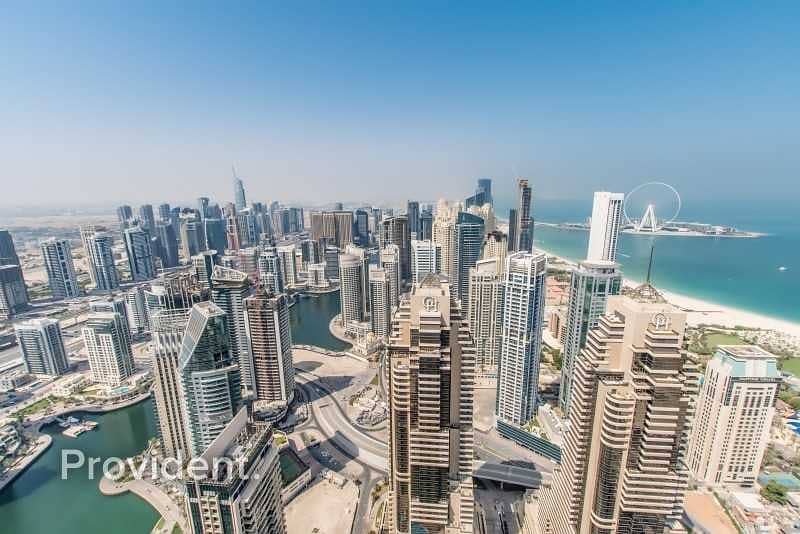 19 Rented|High Floor|Marina and Sea View|Maids Room
