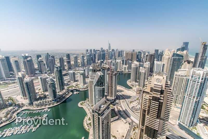 39 Rented|High Floor|Marina and Sea View|Maids Room