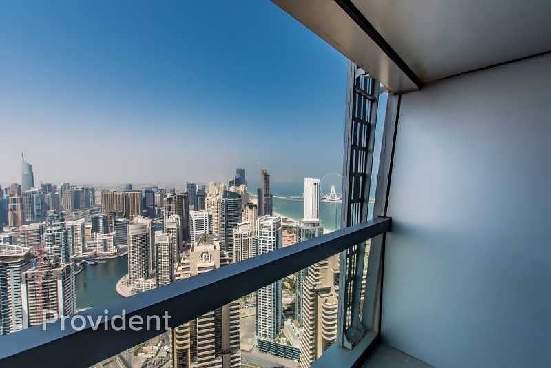45 Rented|High Floor|Marina and Sea View|Maids Room