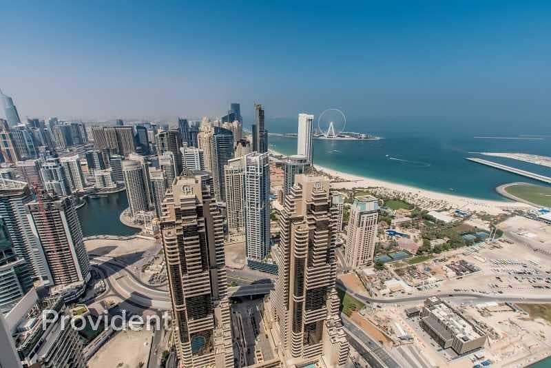 47 Rented|High Floor|Marina and Sea View|Maids Room