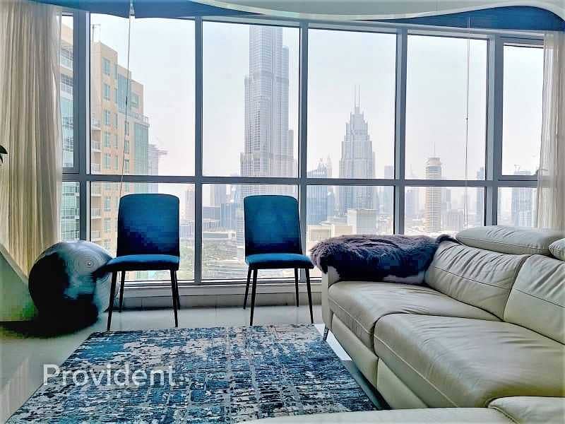 Fully Furnished|Burj Khalifa View|Ready to Move in