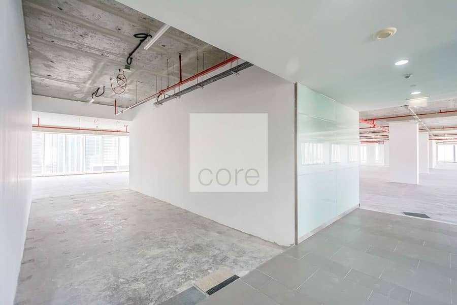 Shell and core office full floor vacant