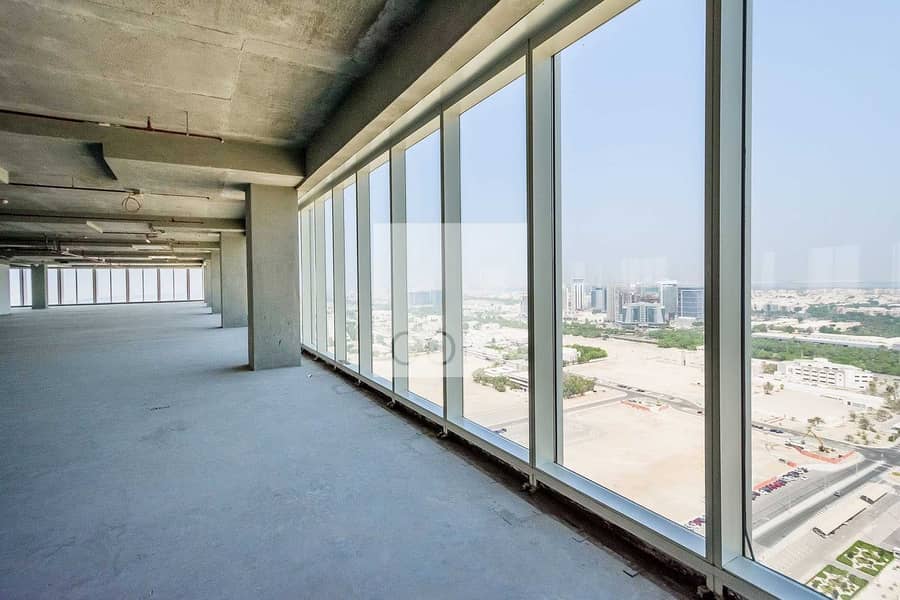 2 Full floor shell and core office spacious