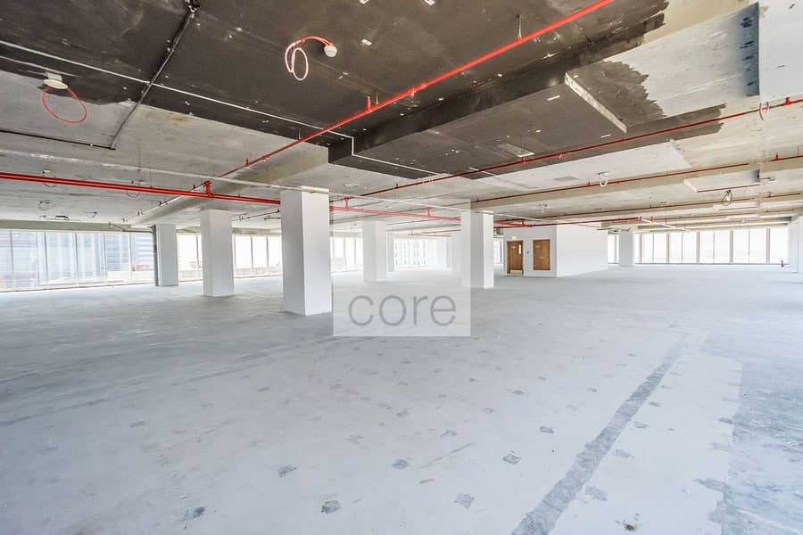 5 Shell and core office full floor vacant