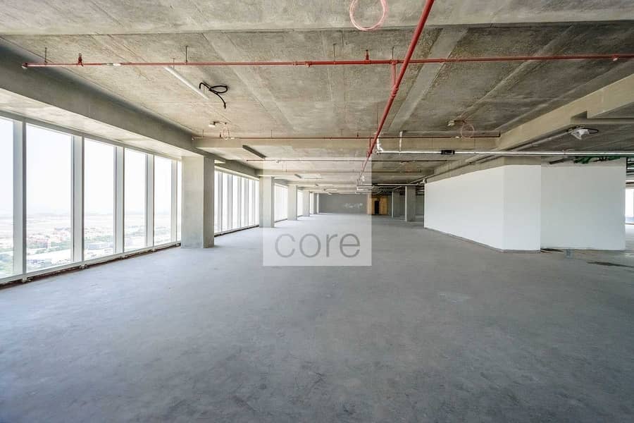 5 Full floor shell and core office spacious