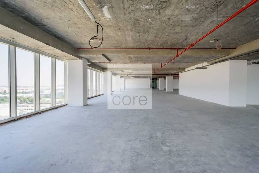 8 Shell and core office full floor vacant