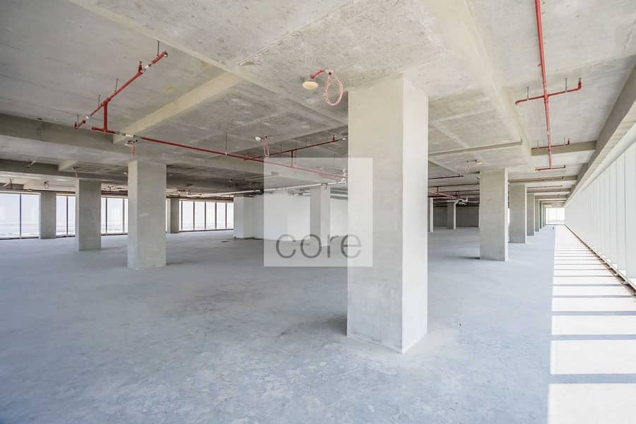 8 Full floor shell and core office spacious