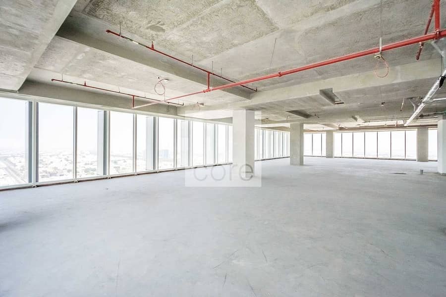 10 Full floor shell and core office spacious