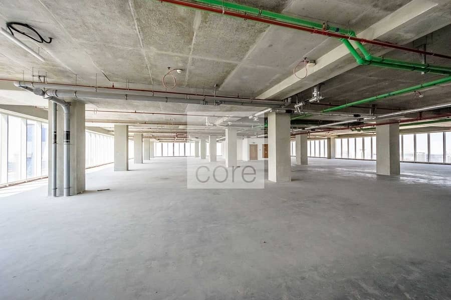 14 Full floor shell and core office spacious