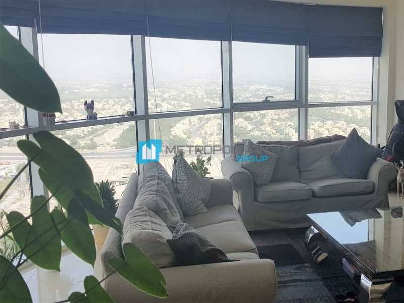 5 Semi Furnished I Sheikh Zayed View I High floor