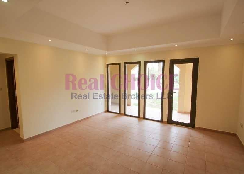 3 Ground Floor 2bedroom villa with 12 cheques payment