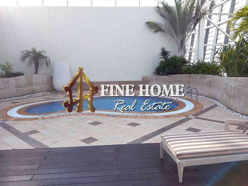 6 For Rent 1 BR with Balcony |Gym| | swimming pool|
