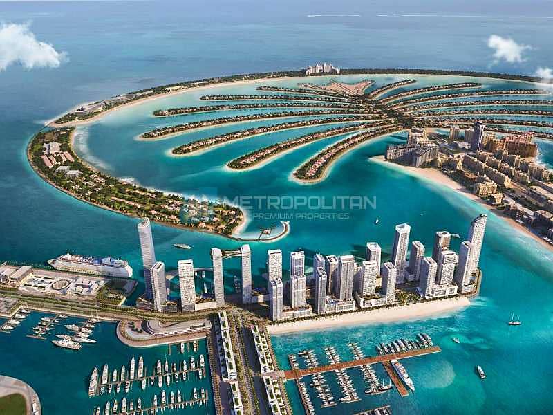 Magnificent View of the  Sea. Dubai Eye and Marina