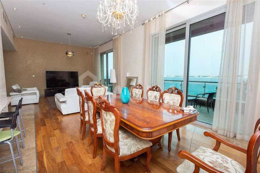 5 Full Sea View / Large 3 Bed / Dream Palm Residence