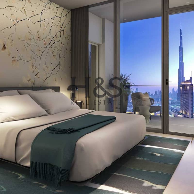 4 3BR + Maid | Burj Khalifa & Fountain View | High Floor