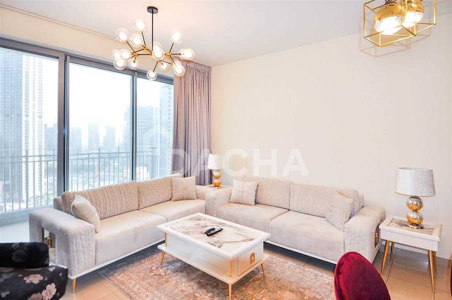 2 Luxury Furnished / Fountain View / High Floor
