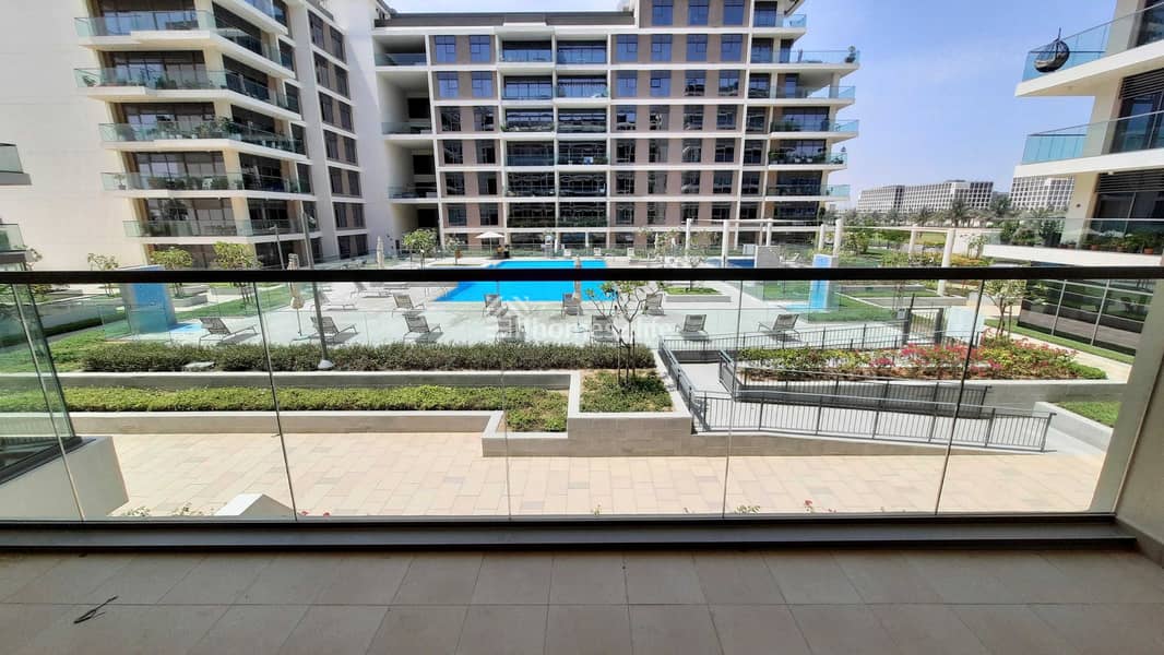 Brand New | Equipped Kitchen | Chiller Free | Pool & Park View