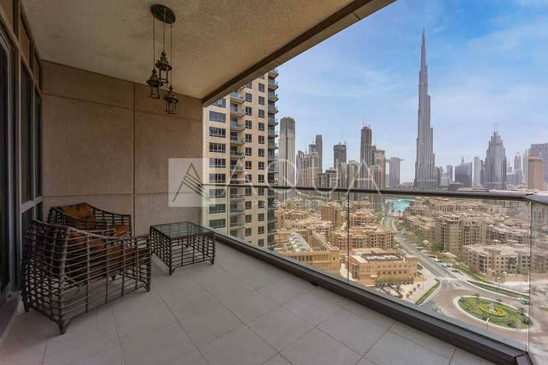 Full Burj Khalifa View | Furnished | Large Layout