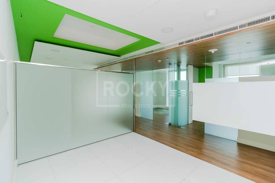 7 Exclusive | Vacant Office | with Partitions | Latifa Tower