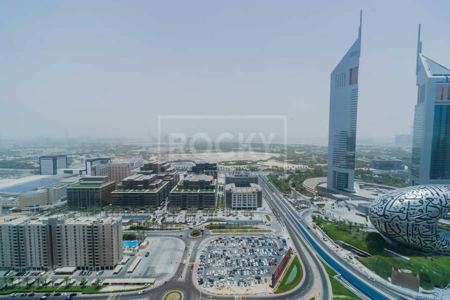 21 Exclusive | Vacant Office | with Partitions | Latifa Tower