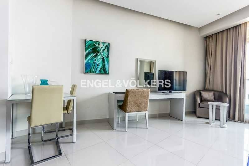 3 Furnished|Canal view|Balcony| High Floor