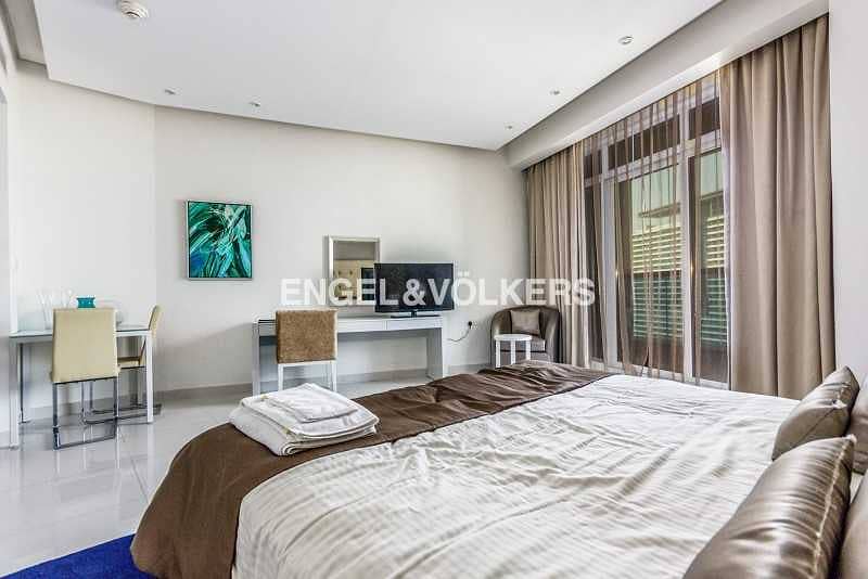 4 Furnished|Canal view|Balcony| High Floor